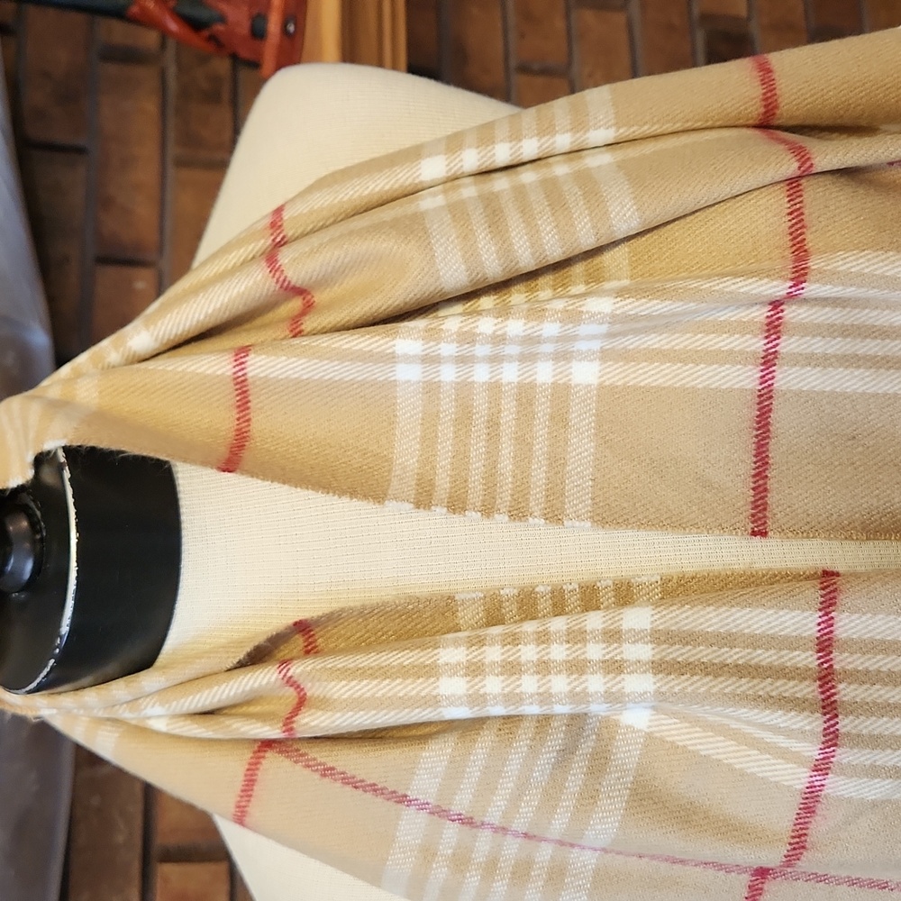 Scotland Cashmere Plaid Scarf Super Soft Cozy Preppy Luxurious 100% Cashmere - Picture 2 of 5